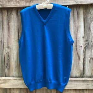 Peter Christian blue wool sweater vest